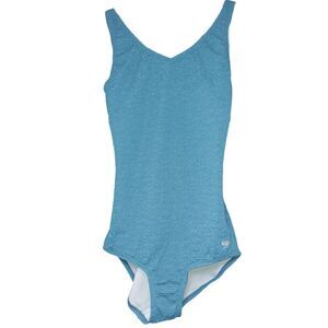 NEW Speedo Teal UPF 50+ Womens 1 Piece Swimsuit Size 8